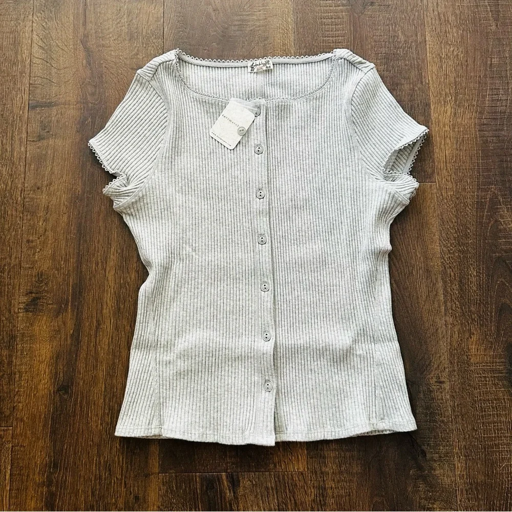 NWT Free People Most Wanted Cardi | Medium | Light Heather - Picture 5 of 8